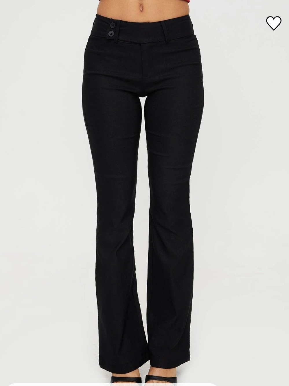 NWT Princess Polly Kinkirk Flared Pants Black Size 4